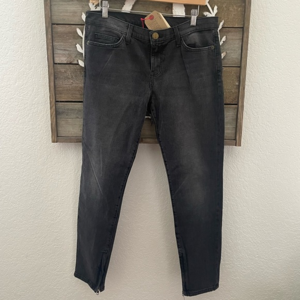 Current/Elliott‎ The Spade ankle skinny gray wash denim jeans size 32 NWT